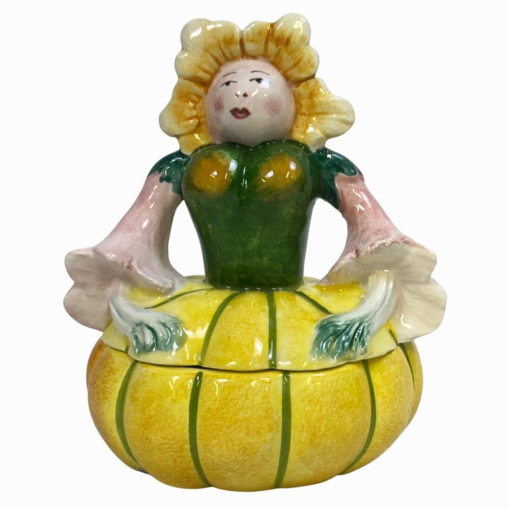Horchow Vintage 60's-70's Anthropomorphic Neiman Marcus Squash Lady-Italy